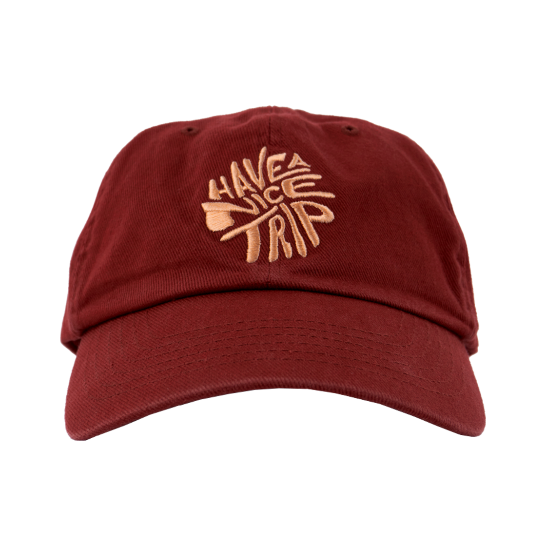 HS51CA802RD Hello Sunrise HNT Swirl Logo Ball Cap Red