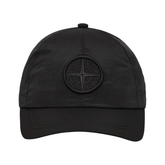 801599576-A0029 Stone Island 99576 Nylon Metal 6-Panel Cap Black - 24SS
