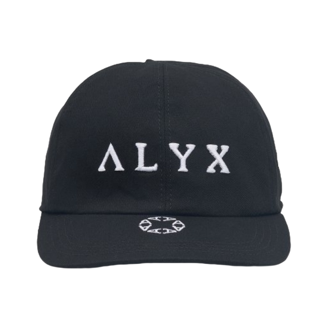 1017 알릭스 로고 자수 모노그램 볼캡 블랙(1017 Alyx 9SM Logo Embroidered and Monogram Ball Cap Black)