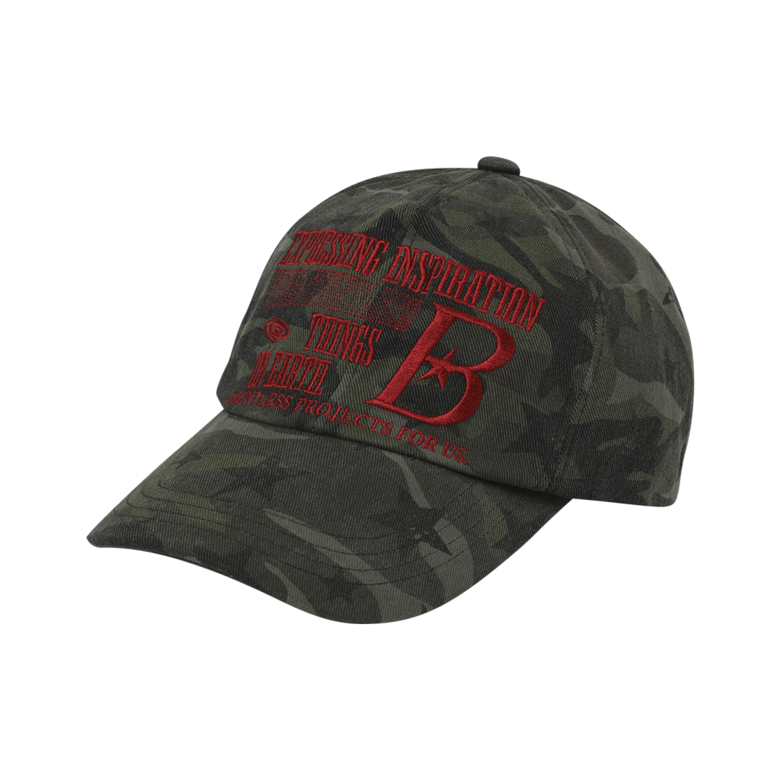 【BAUF】B LOGO BALL CAP 바우프 B 로고 볼캡 스타 레드 카모 | BAUF | KREAM