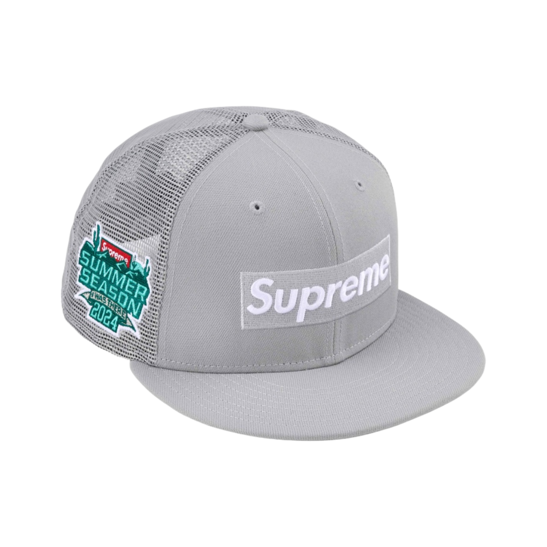 슈프림 박스로고 메쉬 백 뉴에라 그레이 - 24SS(Supreme Box Logo Mesh Back New Era Grey - 24SS) - 1