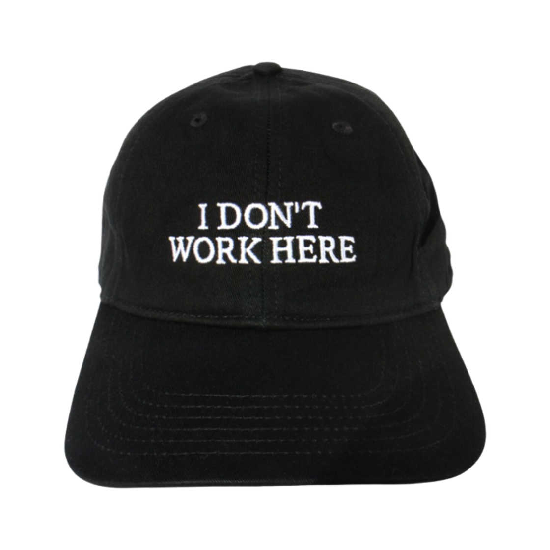 아이디어 쏘리 아이 돈 워크 히어 햇 블랙(IDEA Sorry I Don't Work Here Hat Black)