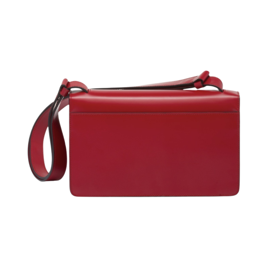 프라다 엠블럼 브러쉬드 레더 백 스칼렛(Prada Embleme Brushed Leather Bag Scarlet) - 2