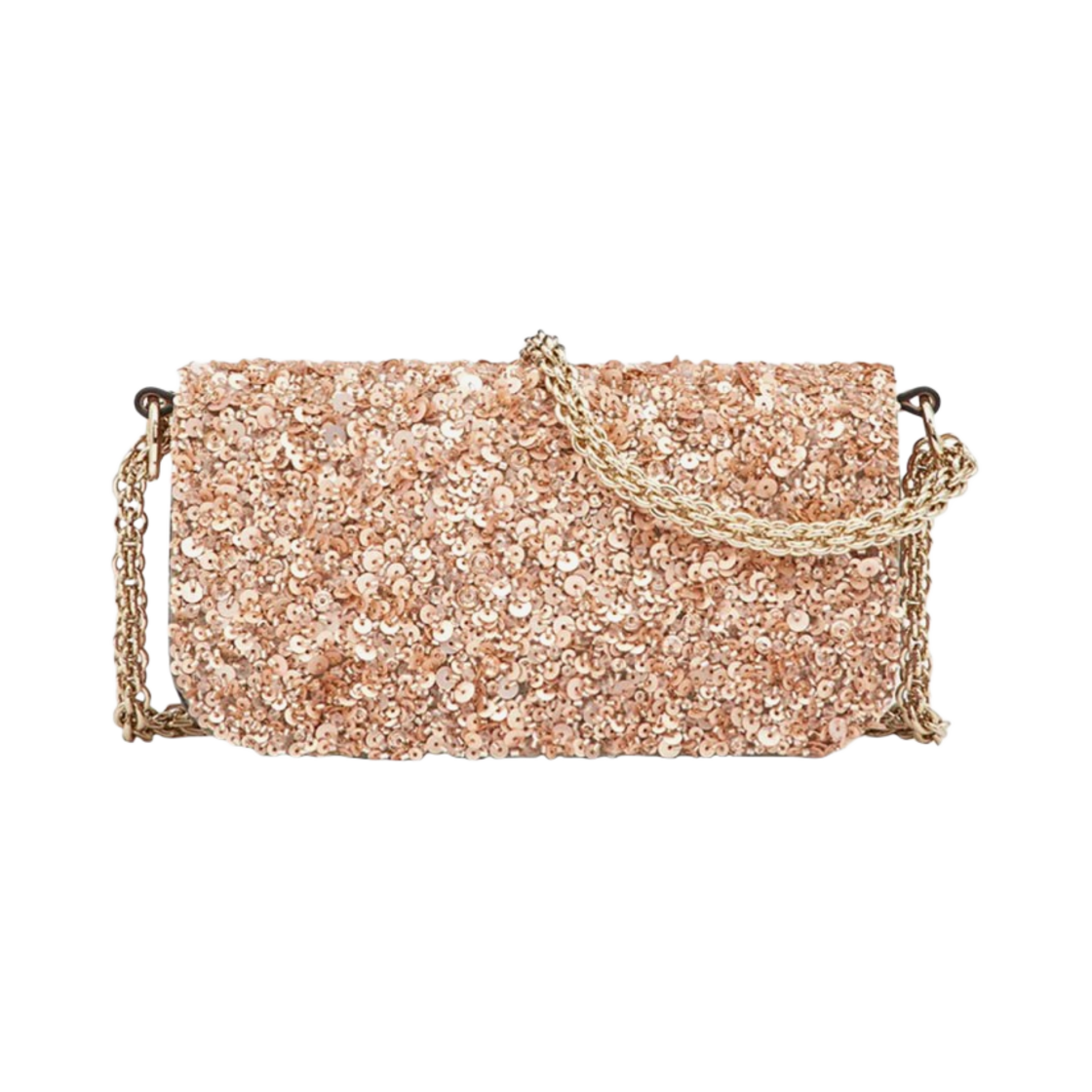 발렌티노 로코 자수 스몰 숄더백 로즈 미스트(Valentino Loco Embroidered Small Shoulder Bag Rose Mist) - 4