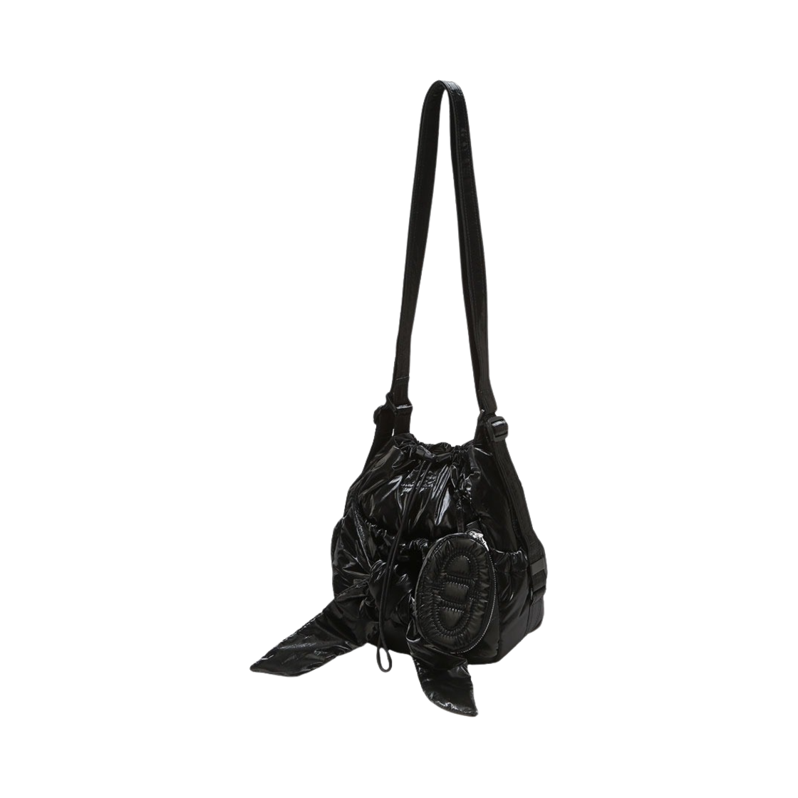 아떼 바네사브루노 르봉 레이스 쁘띠 백팩 & 숄더백 미니 글로시 블랙