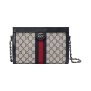 Gucci Ophidia GG Small Shoulder Bag Beige Blue Supreme