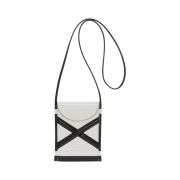 Alexander McQueen Curve Micro Bag Ivory Black