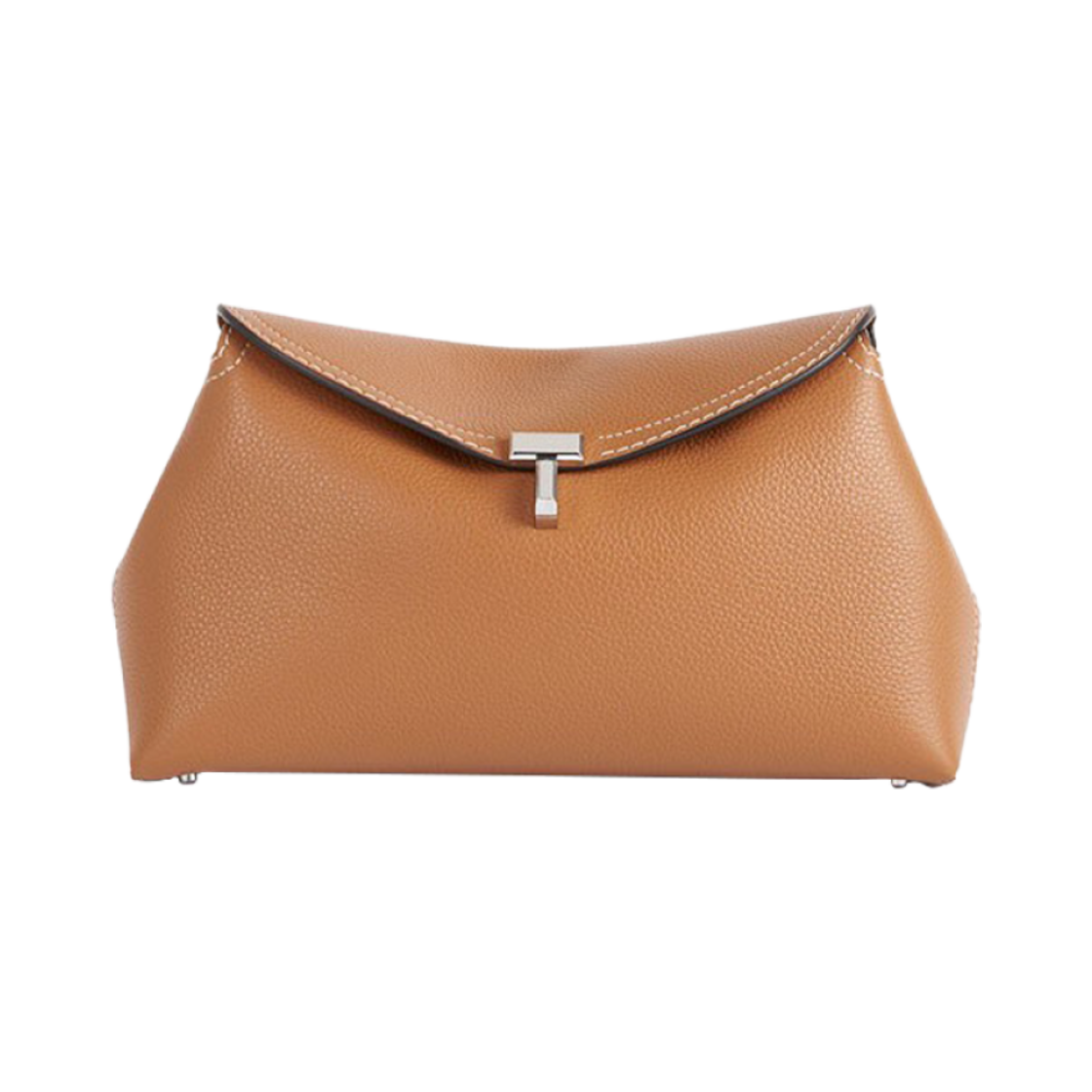 토템 티락 클러치 탄 그레인(Toteme T-Lock Clutch Tan Grain)