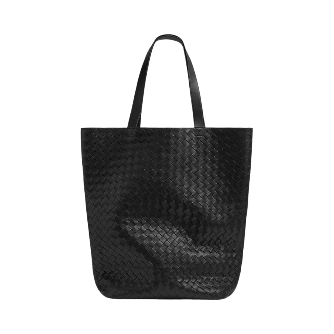 보테가 베네타 라지 인트레치아토 토트백 블랙(Bottega Veneta Large Intrecciato Tote Bag Black) - 1