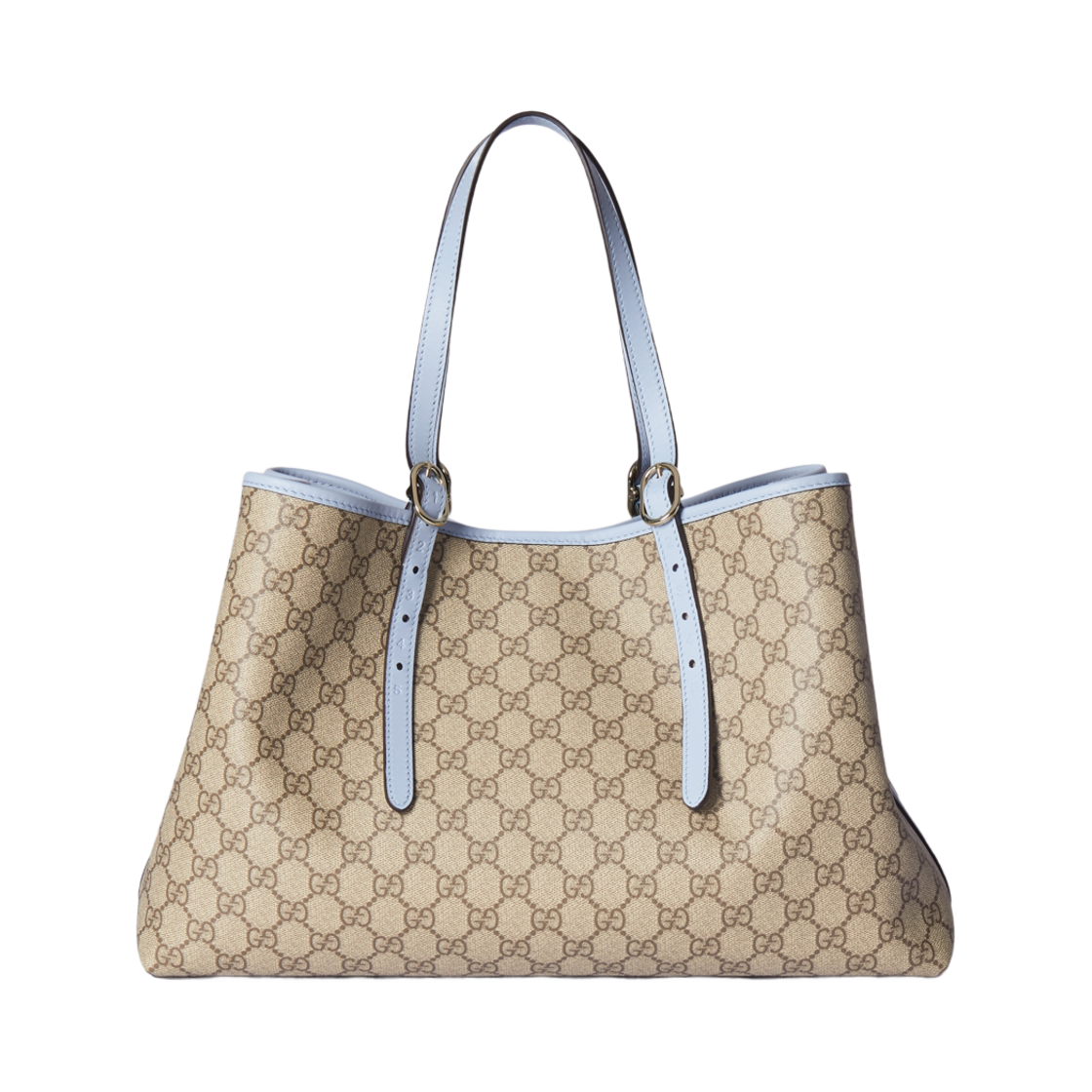 구찌 GG 엠블럼 라지 토트백 베이지 다크 브라운(Gucci GG Emblem Large Tote Bag Beige Dark Brown) - 2