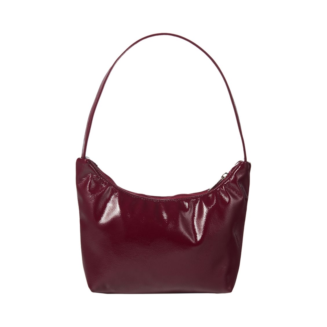 이미스 에나멜 호보백 버건디(Emis Enamel Hobo Bag Burgundy) - 3