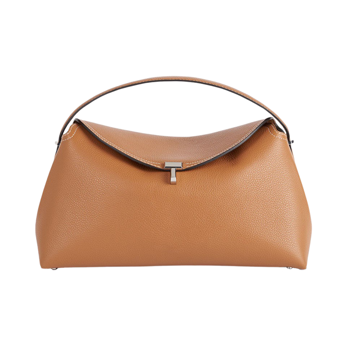 224-9103-613-105/234-WLGBG427-LE0030-105 Toteme T-Lock Top Handle Tan Grain