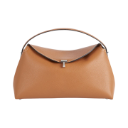 Toteme T-Lock Top Handle Tan Grain