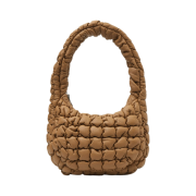 COS Quilted Mini Bag Leather Dark Beige