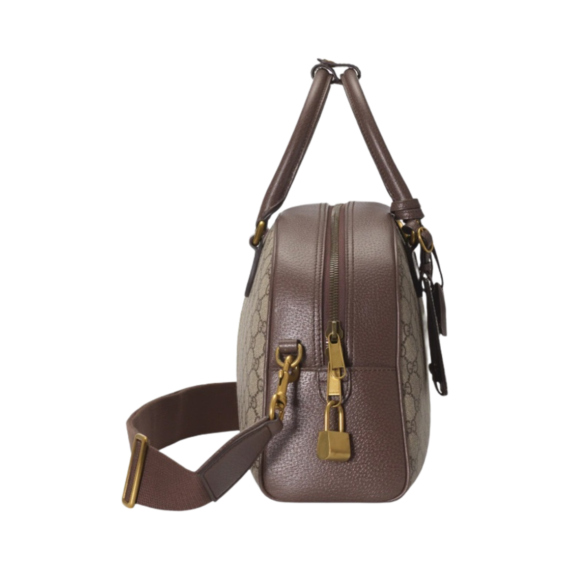 구찌 GG 슈프림 캔버스 사보이 미디움 볼링백 베이지 에보니(Gucci GG Supreme Canvas Savoy Medium Bowling Bag Beige Ebony) - 3