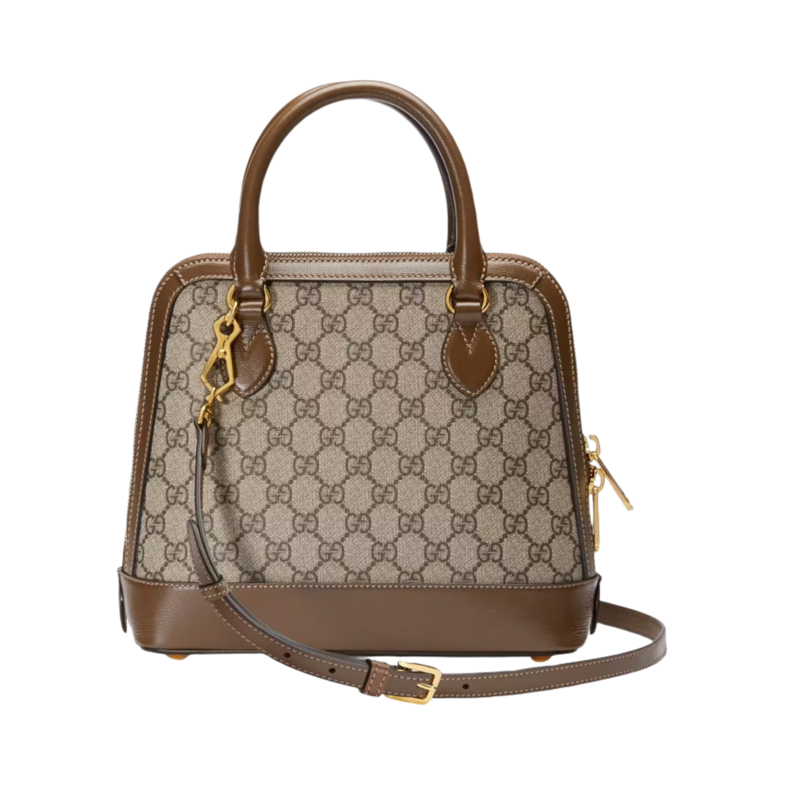 구찌 홀스빗 1955 스몰 탑 핸들백 베이지 에보니 브라운(Gucci Horsebit 1955 Small Top Handle Bag Beige Ebony Brown) - 2