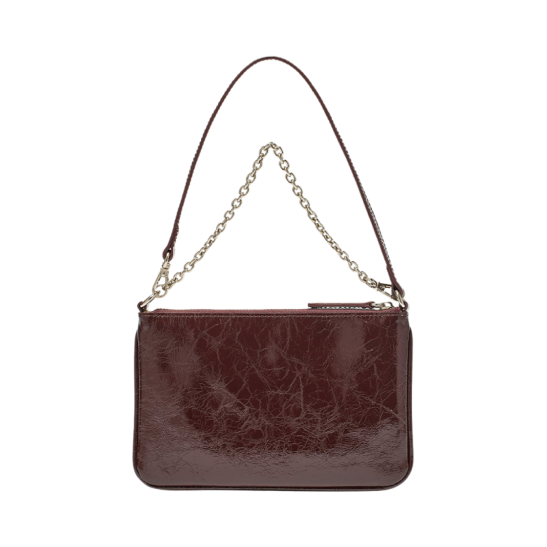 마뗑킴 글로시 레더 마이크로 백 버건디(Matin Kim Glossy Leather Micro Bag Burgundy) - 2