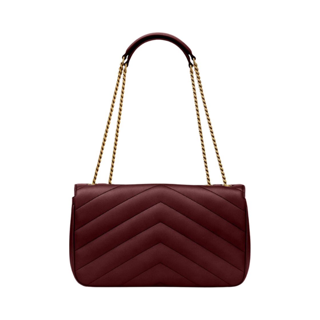 생로랑 루루 미디움 마틀라세 램스킨 루즈 카베르네(Saint Laurent Loulou Medium in Matelasse Lambskin Rouge Cabernet) - 2