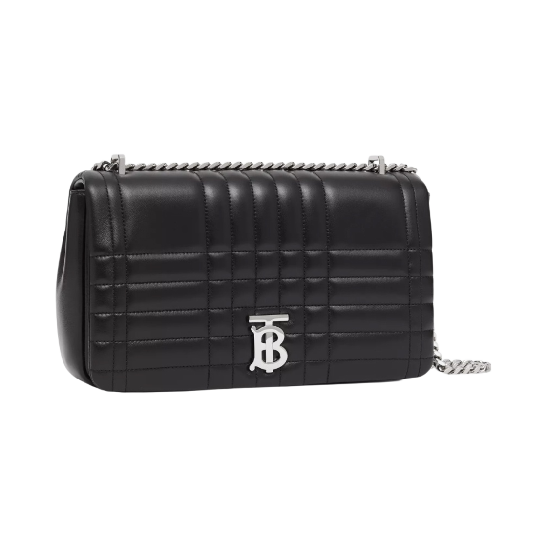 버버리 미디움 퀼팅 램스킨 롤라백 블랙 실버(Burberry Medium Quilted Lambskin Lola Bag Black Silver) - 2