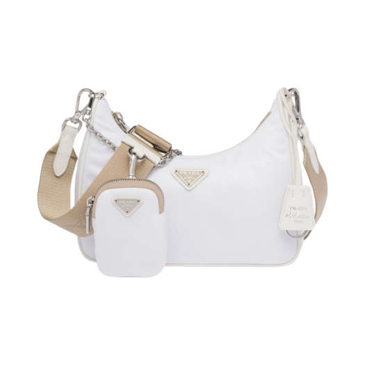 Prada Re-Edition 2005 Re-Nylon Bag White