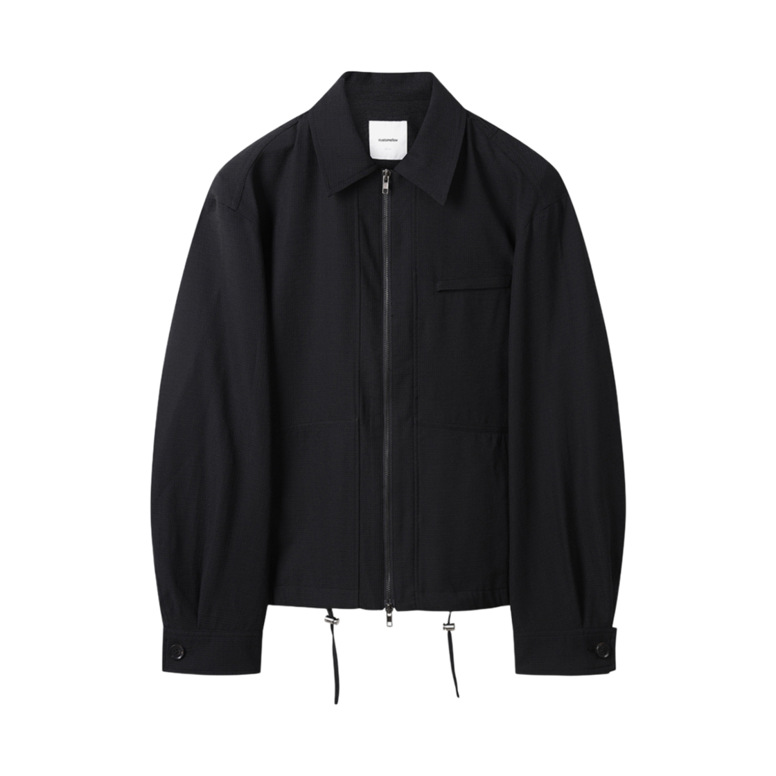 C9UAM25211BKX Customellow Outlet Texture Fabric Blouson Black