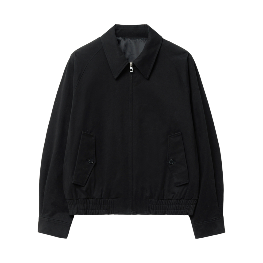 티엔지티 블랙 세미 오버핏 워시드 코튼 블루종