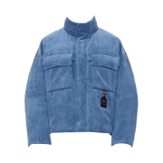 Wooyoungmi Corduroy Goose Down Jumper Blue - 22FW