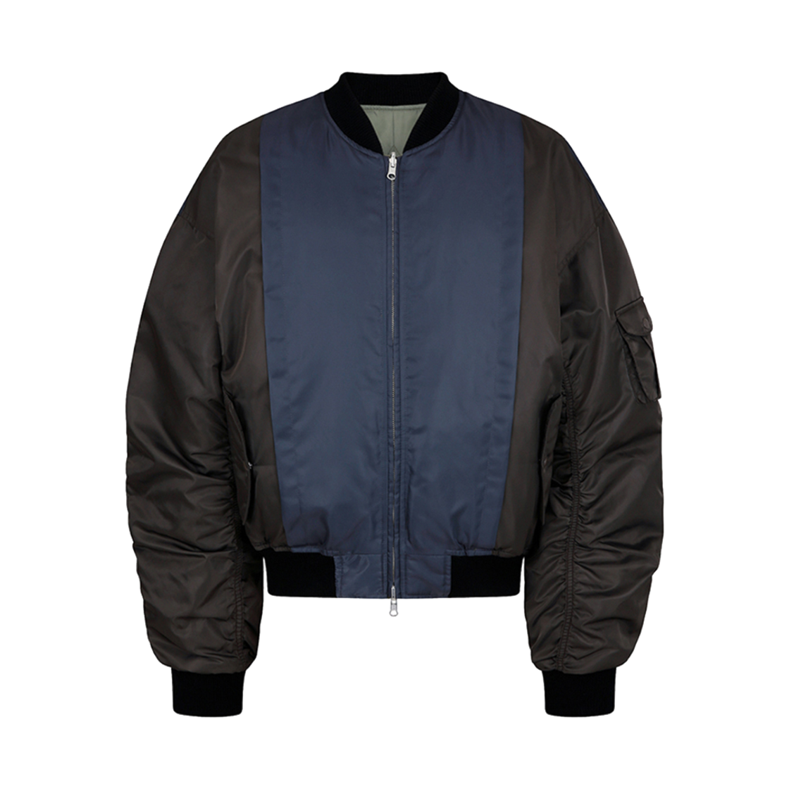 FW23HPJ070BK Hongwoosung Reversible Ma1 Down Bomber Brown&Black