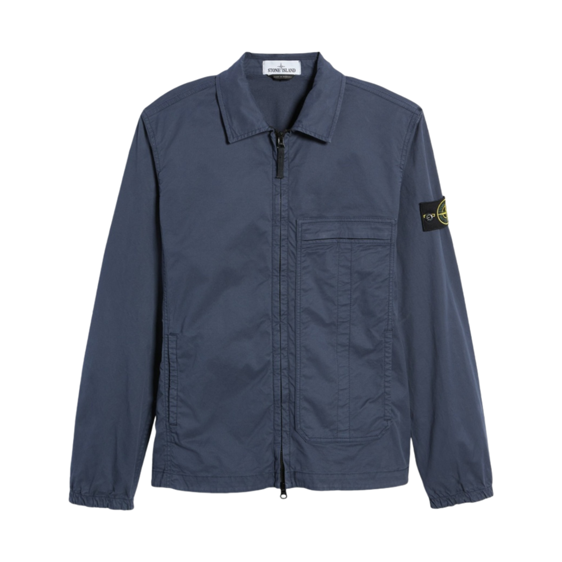 스톤 아일랜드 10319 스트레치 코튼 트윌 오버셔츠 아비오 블루 - 21SS(Stone Island 10319 Stretch Cotton Twill Overshirt Avio Blue - 21SS) - 1