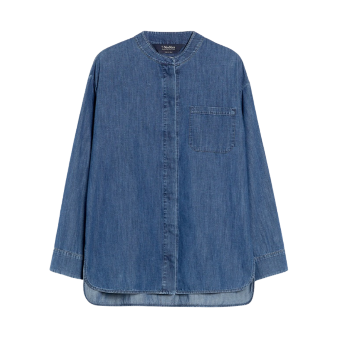 UNITO-002 (W) S Max Mara Unito Denim Shirts Midnight Blue
