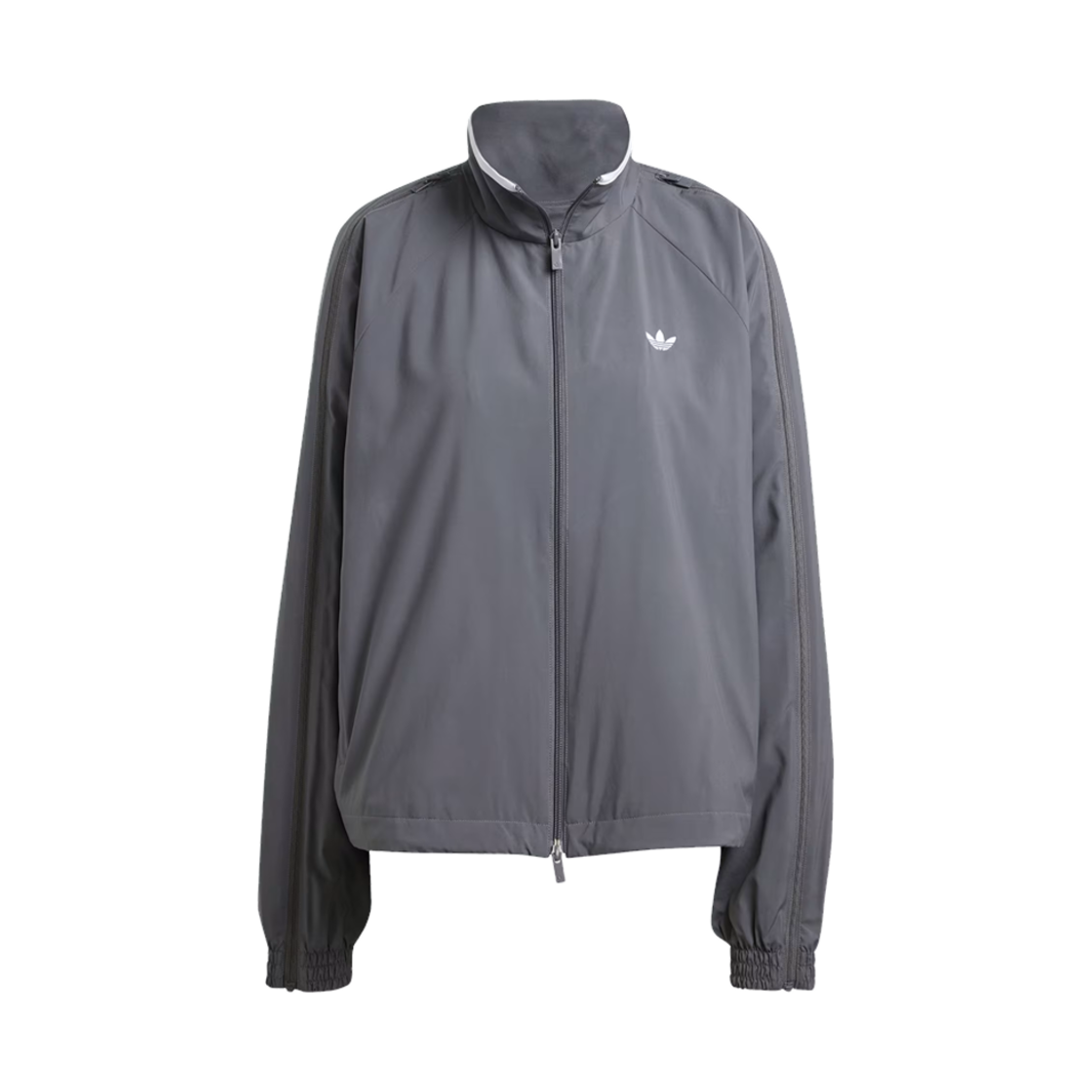 (W) 아디다스 아딜레늄 시즌 3 집 트랙탑 그레이 파이브 - KR 사이즈((W) Adidas Adilenium Season 3 Zip Track Top Grey Five - KR Sizing)