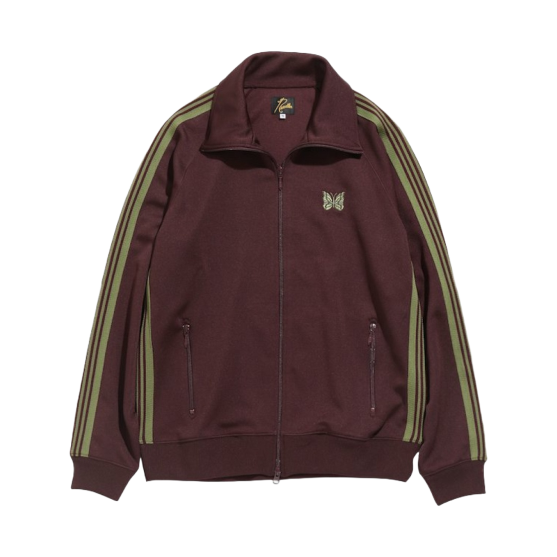 니들스 트랙 자켓 폴리 스무스 마룬