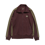 Needles Track Jacket Poly Smooth Maroon