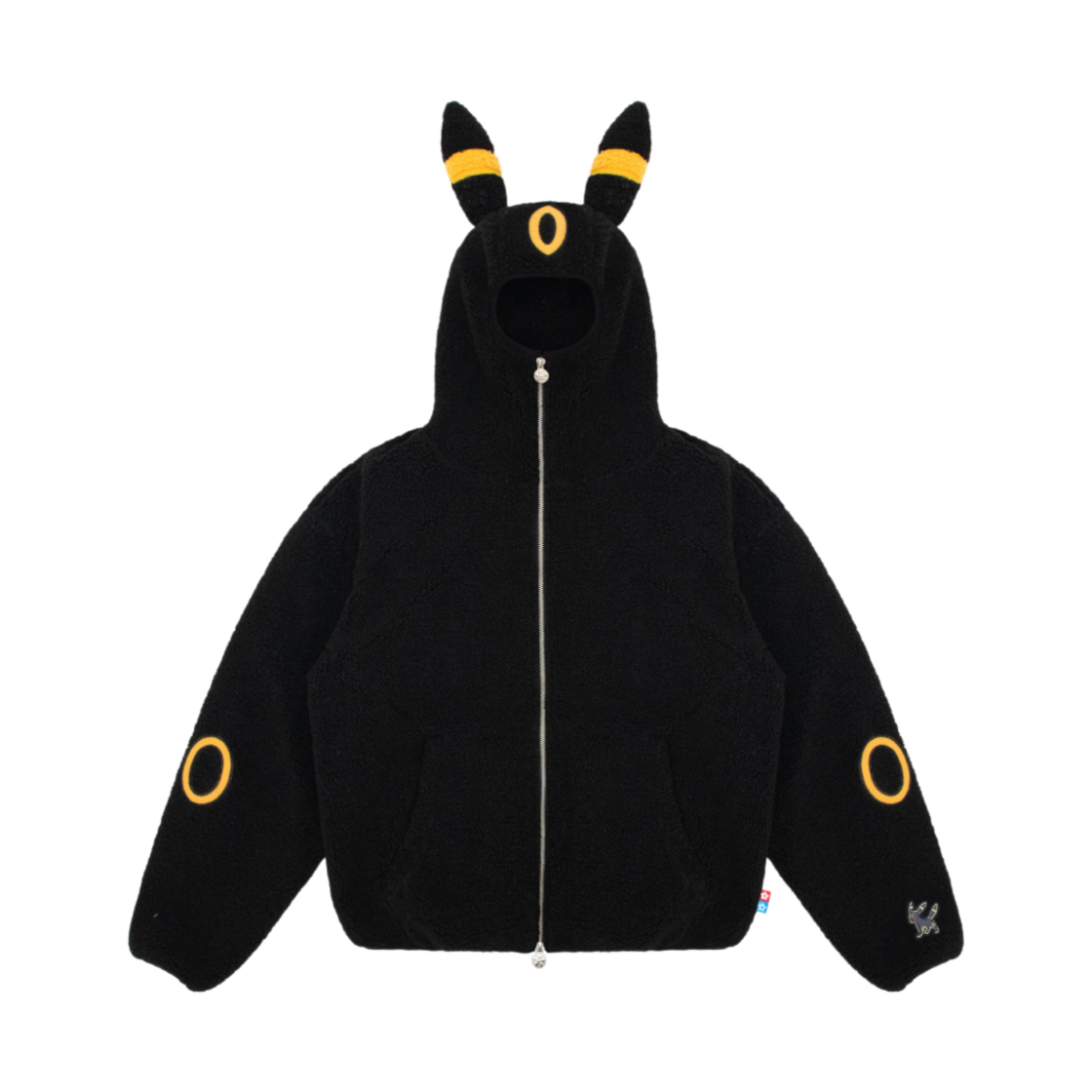 반디 더 핑크 x 포켓몬 블래키 플리스 자켓 블랙(Vandy The Pink x Pokemon Umbreon Fleece Jacket Black)