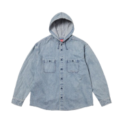 Supreme Hooded Denim Shirt Washed Indigo - 25SS