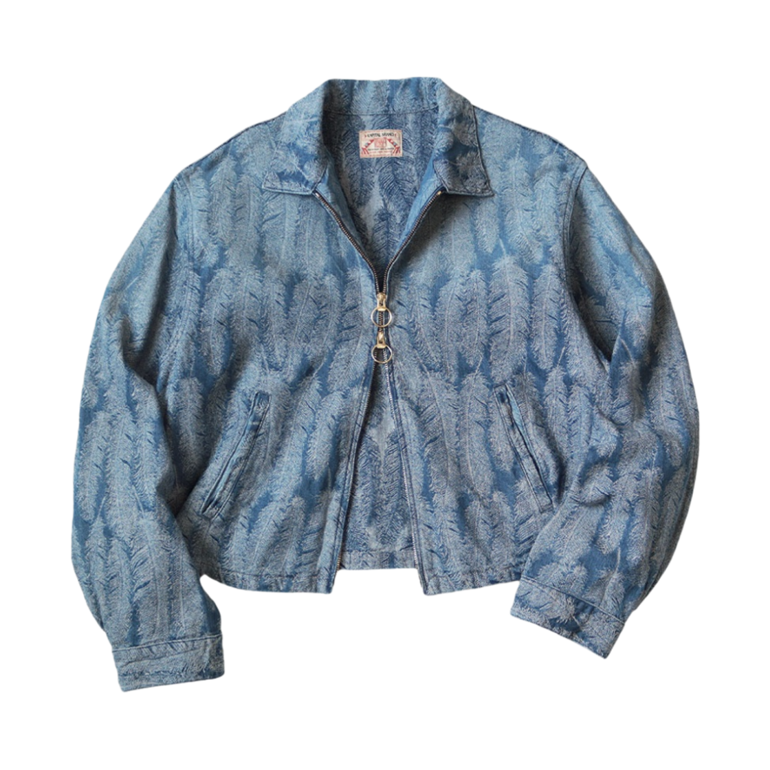 캐피탈 12온즈 맥파이 데님 드리즐러 자켓 라이트 인디고(Kapital 12 oz. Magpie Denim Drizzler Jacket Light Indigo)