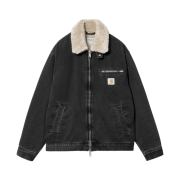 Carhartt WIP Herald Jacket Black Wall Stone Washed