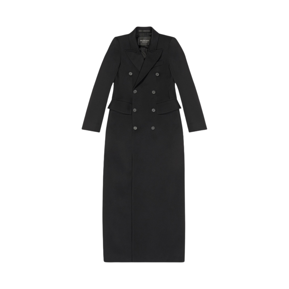 (W) 발렌시아가 맥시 아워글래스 코트 블랙((W) Balenciaga Maxi Hourglass Coat Black) - 1