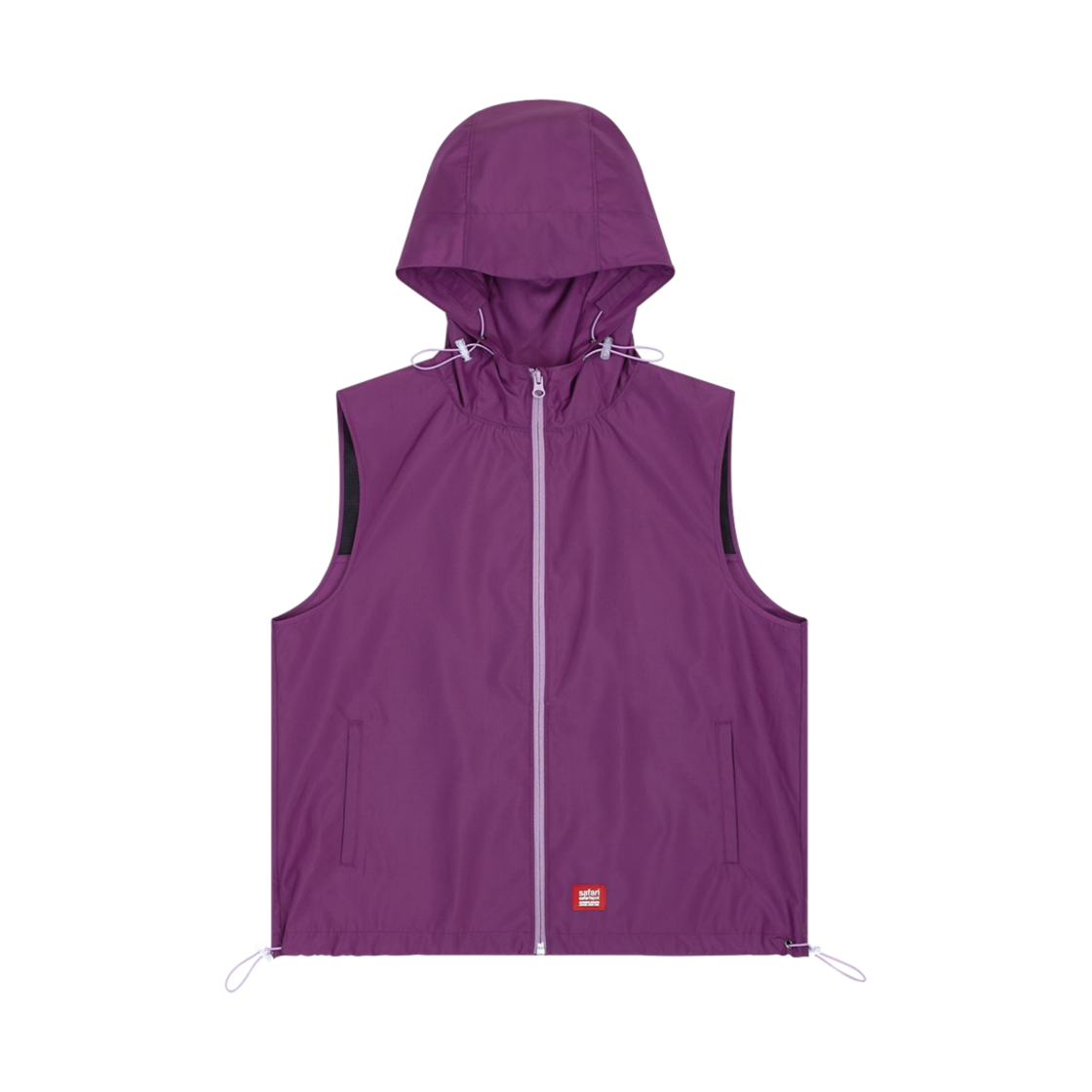 saf00576 Safarispot Authentic Light Vest Windbreaker - Purple