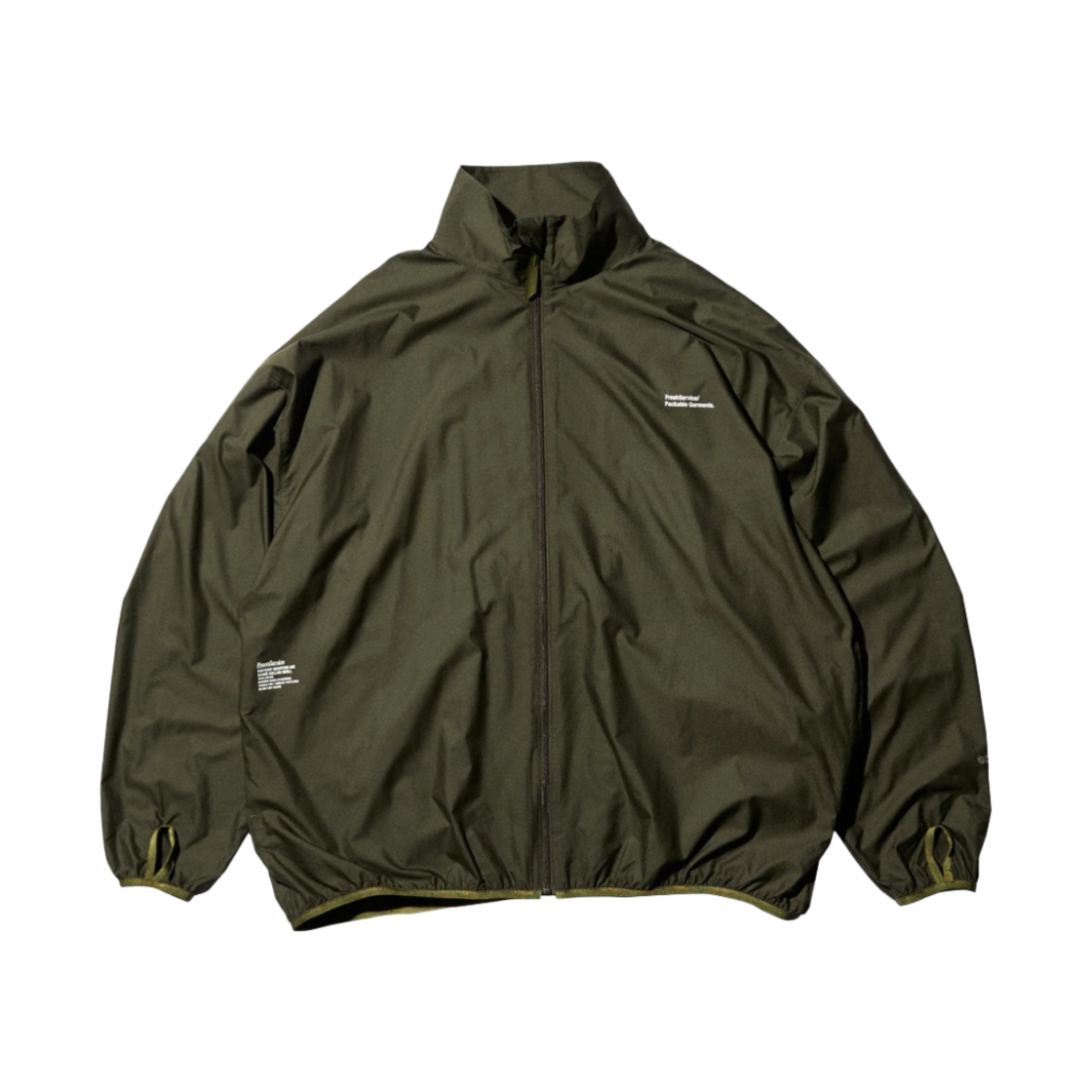 프레쉬 서비스 퍼텍스 퀀텀 에어 패커블 스탠드 칼라 쉘 자켓 카키(Fresh Service Pertex Quantum Air Packable Stand Collar Shell Jacket Khaki)
