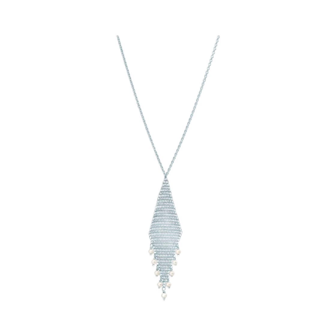 60020716 Tiffany & Co. Elsa Peretti Mesh Fringe Pendant Sterling Silver - 대표 이미지 #1