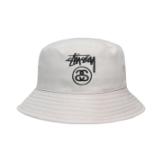 Stussy Stock Lock Deep Bucket Hat Stone