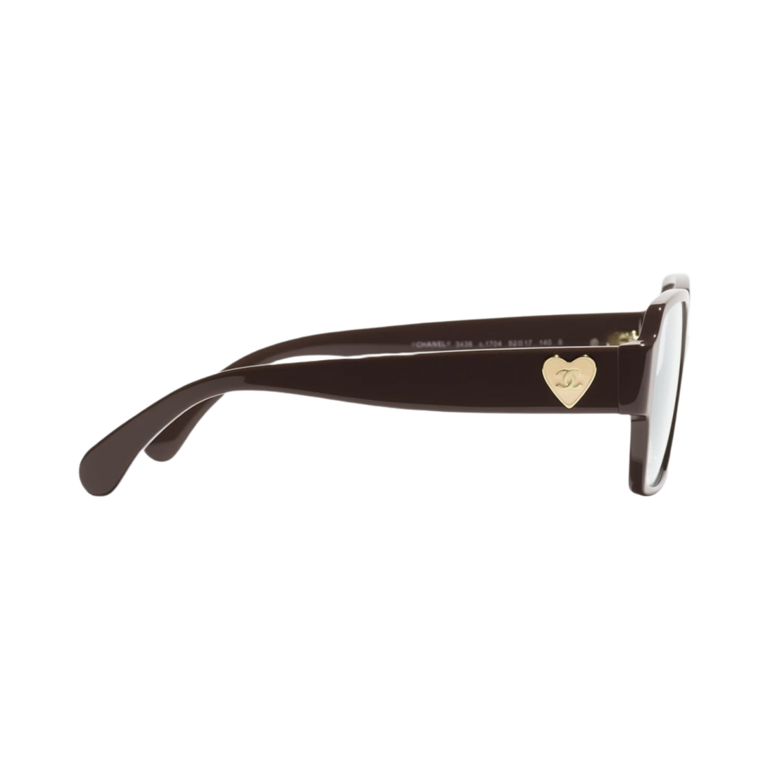 샤넬 스퀘어 프레임 아세테이트 & 브라운 인터내셔널 핏(Chanel Square Eyeglasses Acetate & Brown International Fit) - 3