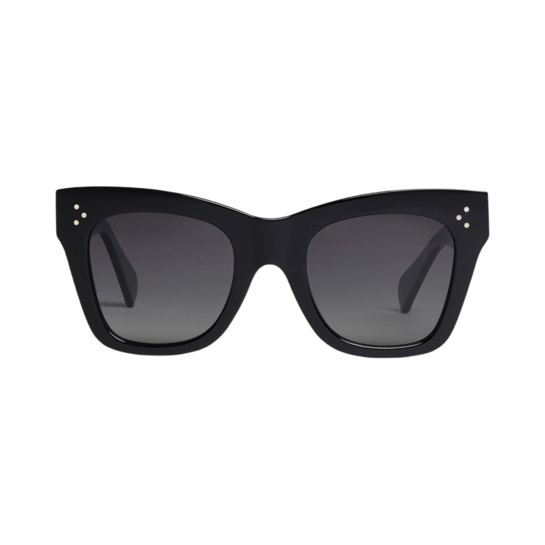 (W) 셀린느 캣 아이 S004 폴러라이즈드 렌즈 아세테이트 선글라스 블랙((W) Celine Cat Eye S004 Sunglasses in Acetate with Polarized Lenses Black) - 1