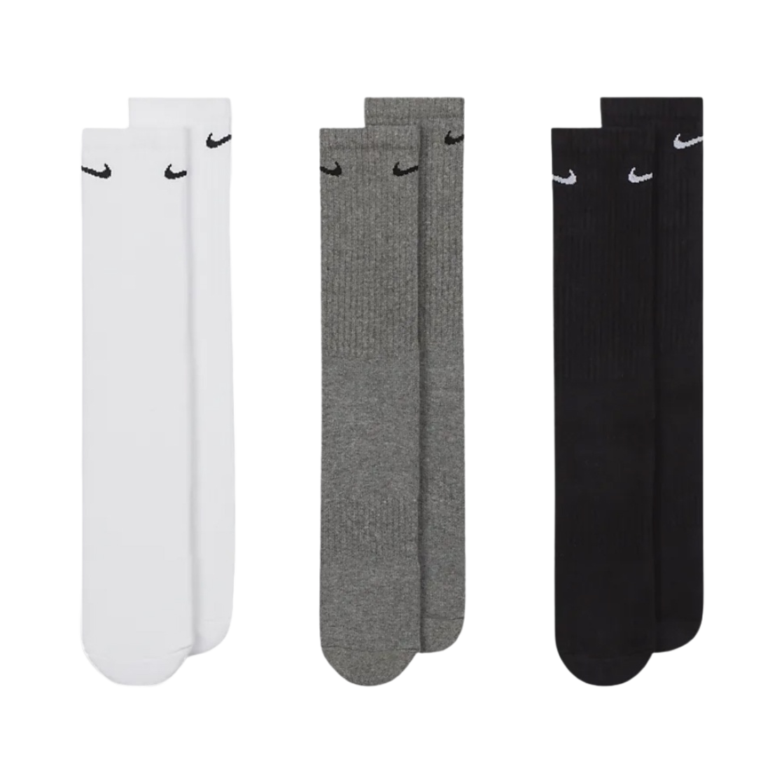 나이키 에브리데이 쿠션드 트레이닝 크루 삭스 멀티컬러 (3개입/국내 정식 발매 제품)