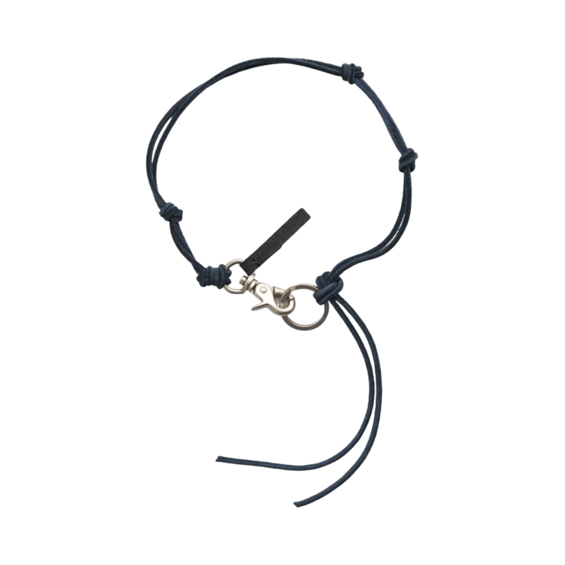 A2228LA Our Legacy Ladon Leather Keychain Navy