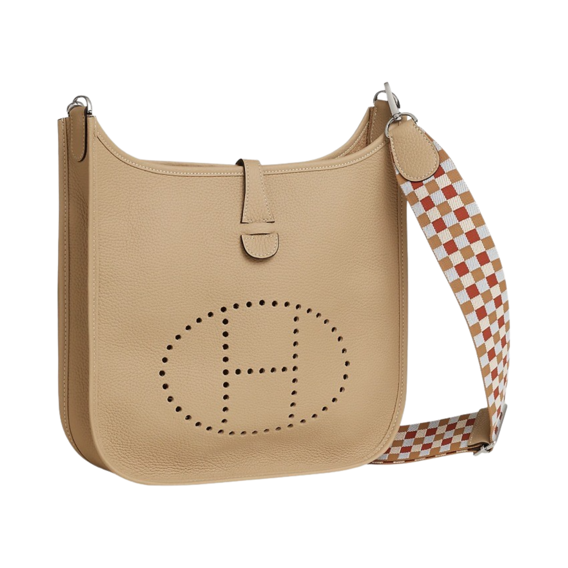 에르메스 에블린 III 29 클레망스 & 팔라듐 하드웨어 트렌치 차이 나타 블루 브룸(Hermes Evelyne III 29 Bag Clemence & Palladium Trench Chai Nata Bleu Brume) - 2