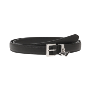 (W) Prada Saffiano Belt Black