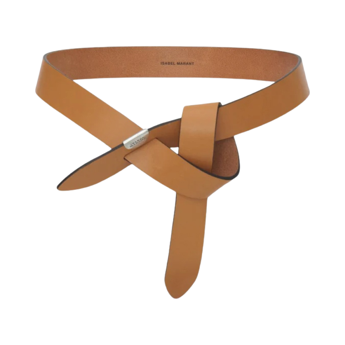 CE011CFA-A3B65A-23NL (W) Isabel Marant Lecce Tie Up Leather Belt Natural - 24FW