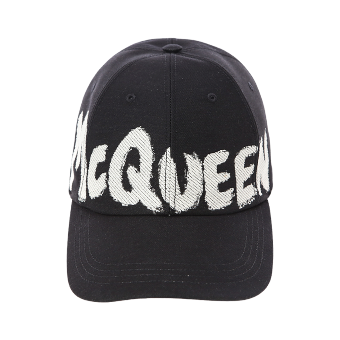 알렉산더 맥퀸 그래피티 로고 베이스볼 캡 블랙(Alexander McQueen Graffiti Logo Baseball Cap Black)